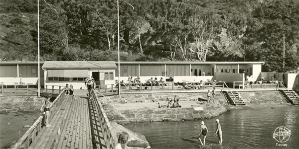 Strandbadet. Källa Bohusläns museum