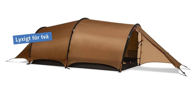 Brunt tunneltält från Hilleberg