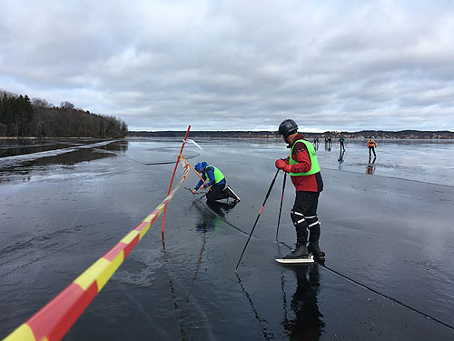 Avspärrning för spricka