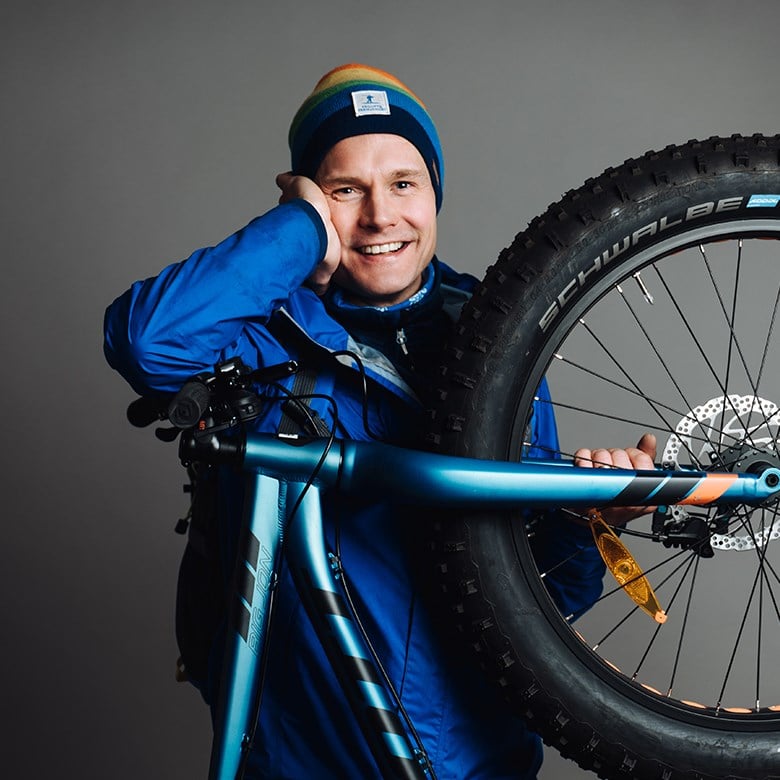 Alexander är ledare i mountainbike på Friluftsfrämjandet