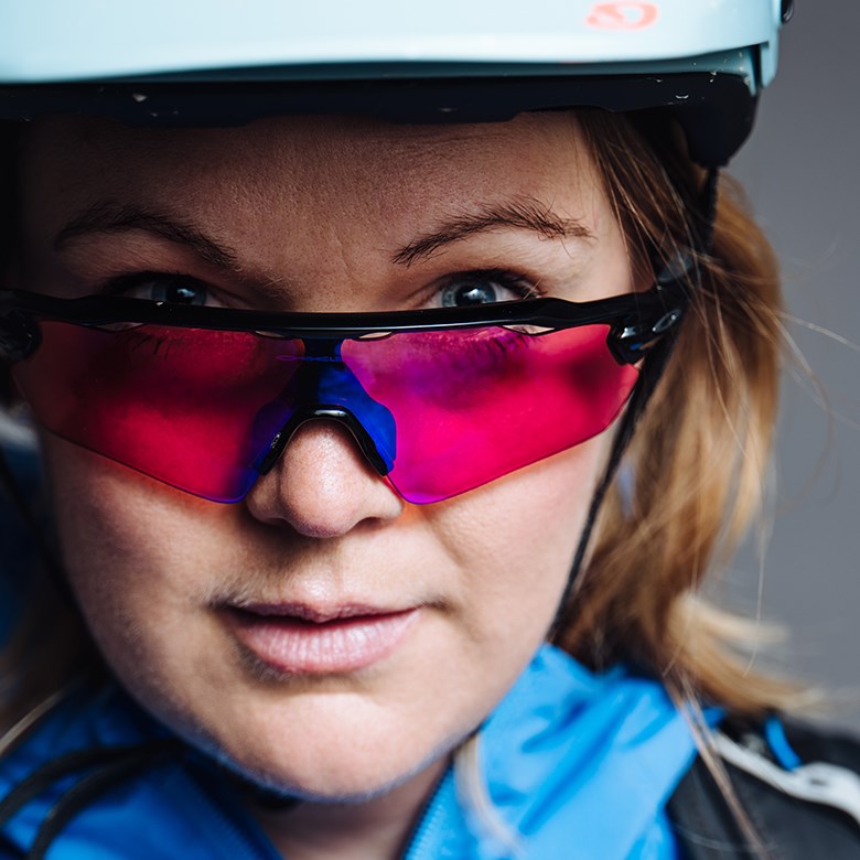 Annika är ledare i mountainbike på Friluftsfrjämjandet
