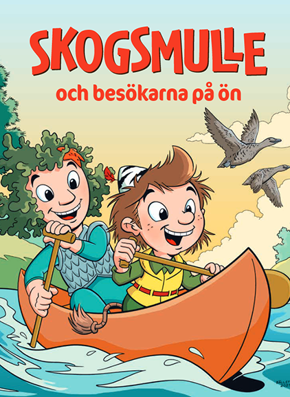 Omslag till Skogsmulle och besökarna på ön