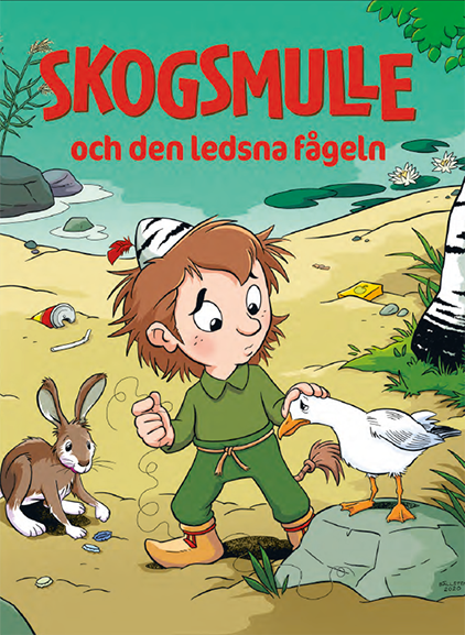 Omslag till Skogsmulle och den ledsna fågeln