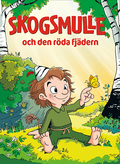 Omslag till Skogsmulle och den röda fjädern
